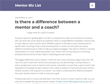 Tablet Screenshot of mentorbizlist.com